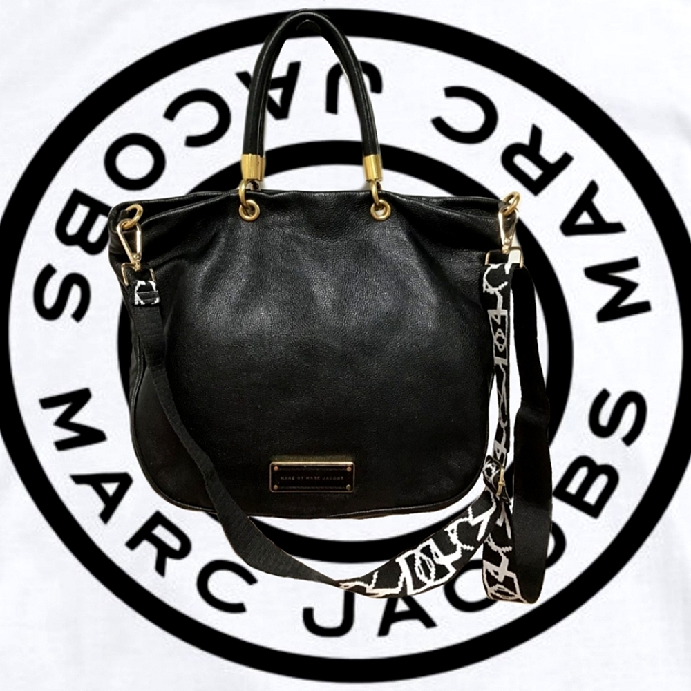 ⭐️Marc Jacobs "Too Hot to Handle" Sexy Black Leather Bag with COA